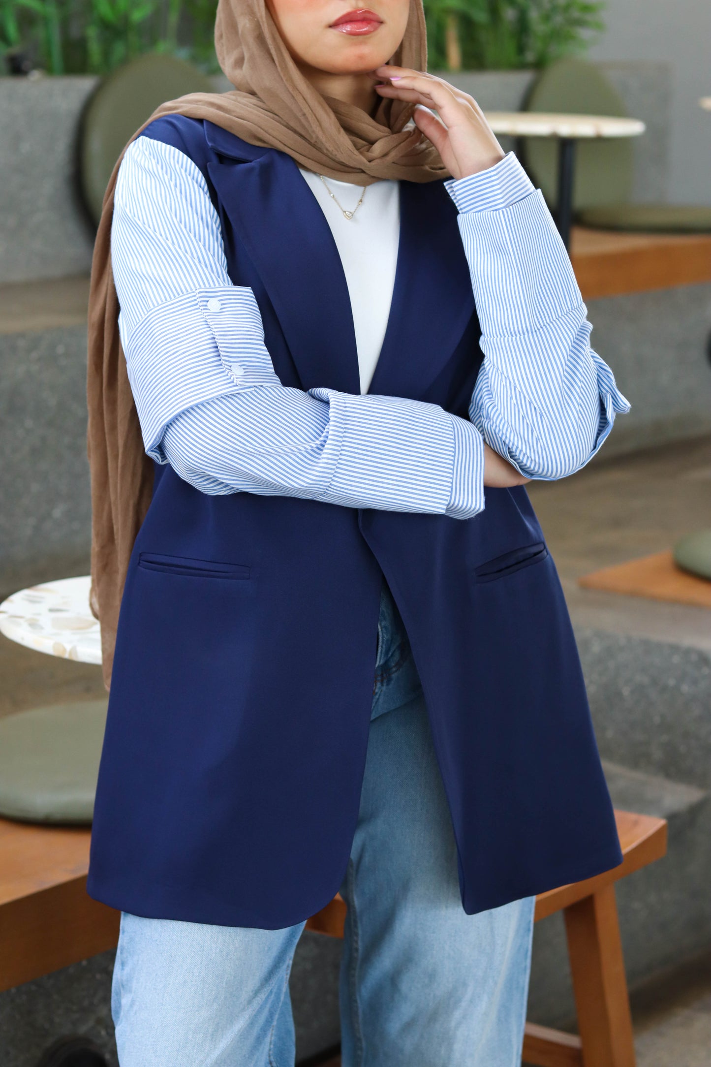 The Contrast Command Blazer