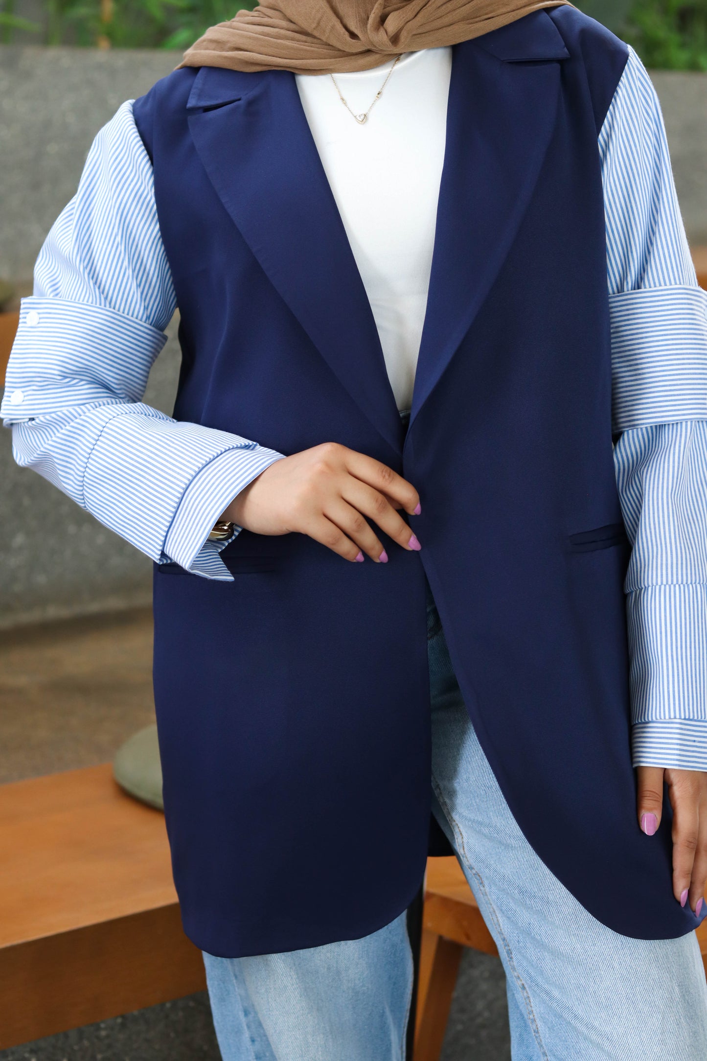 The Contrast Command Blazer